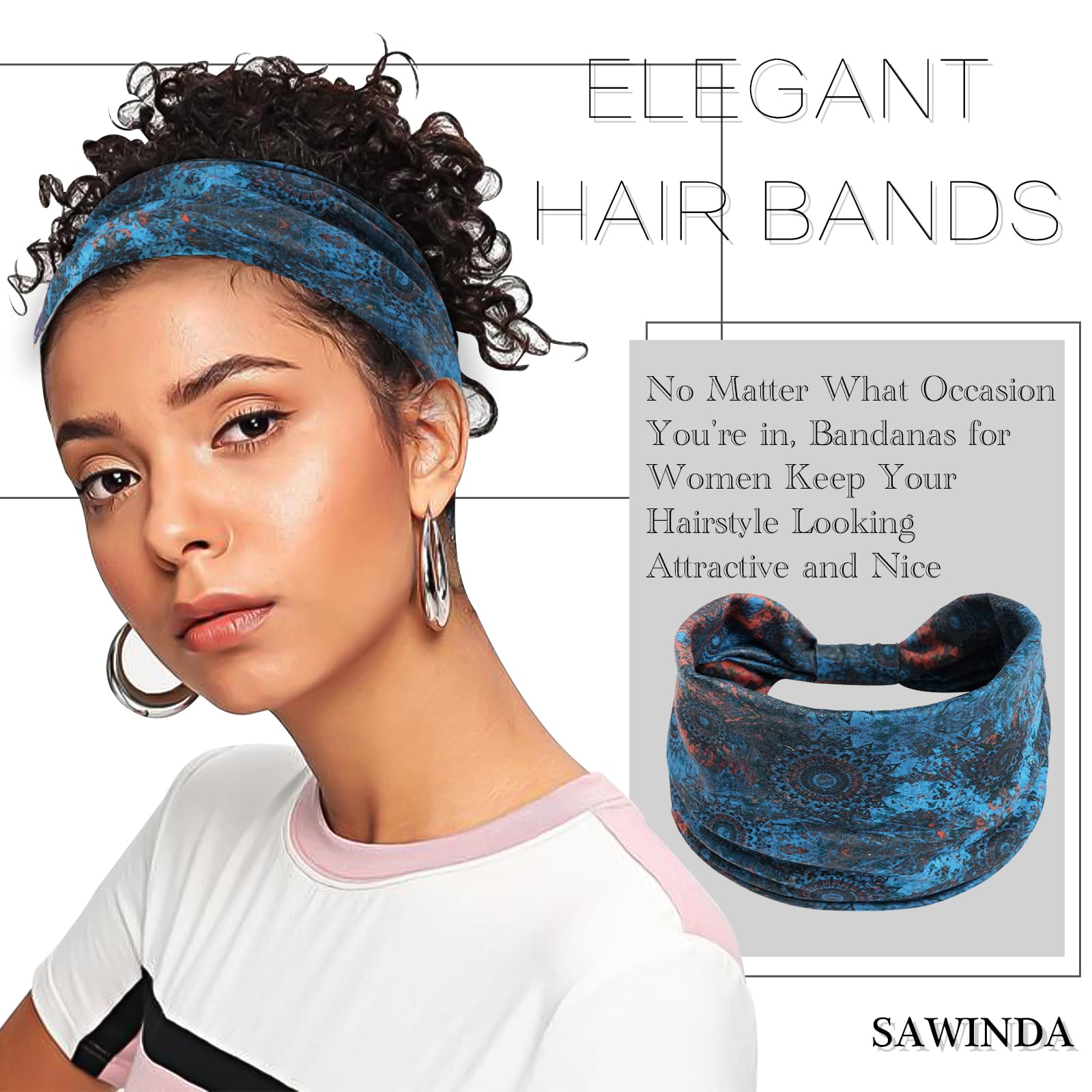 SAWINDA headband next to ruler illustrating dimensions and reliable sizing benefit