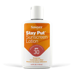 Sawyer front packaging showing SPF 30 label and benefits