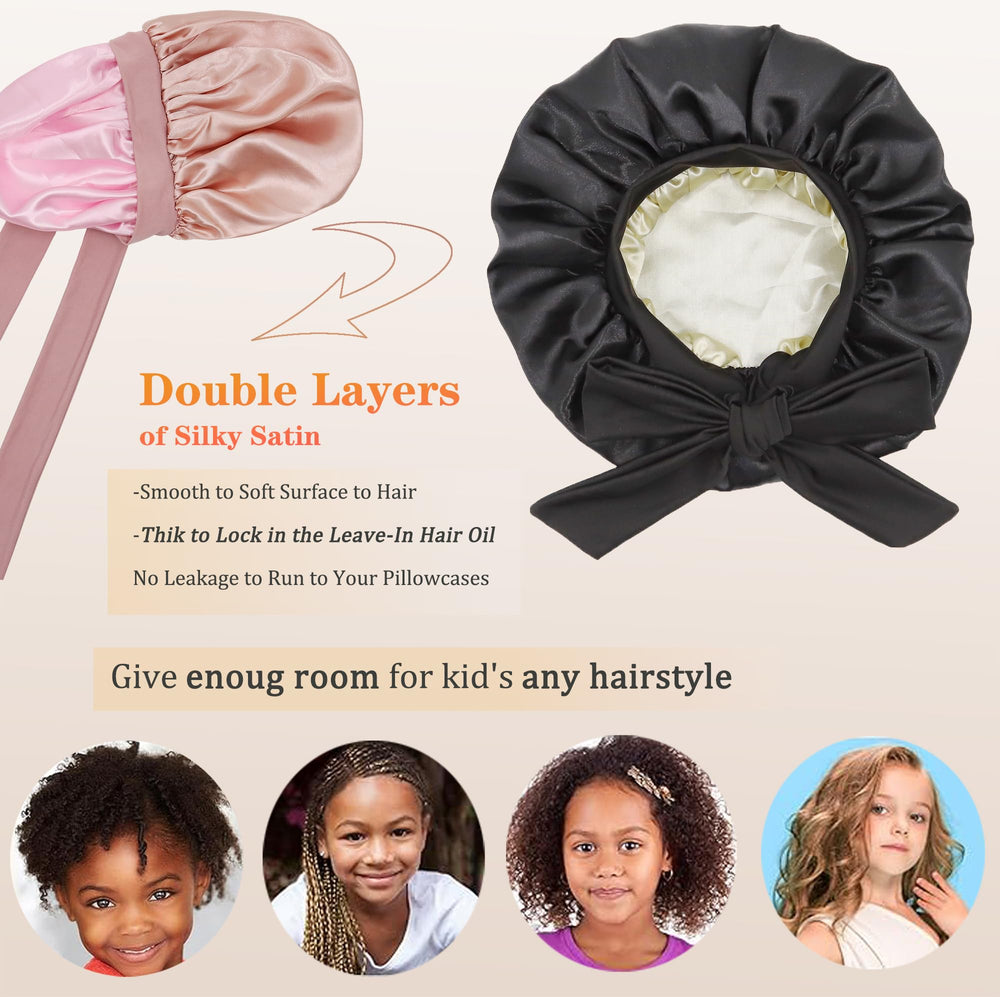 SAYMRE elastic band and tie detail demonstrating secure, adjustable fit for children