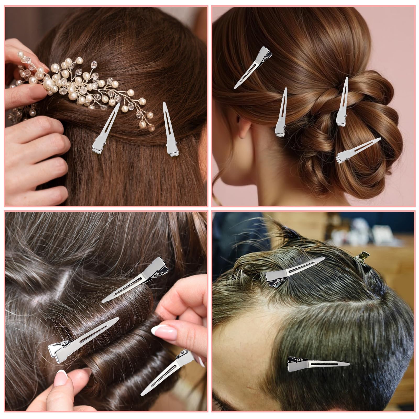 SBYURE clips arranged in salon, organized bulk supply for stylists