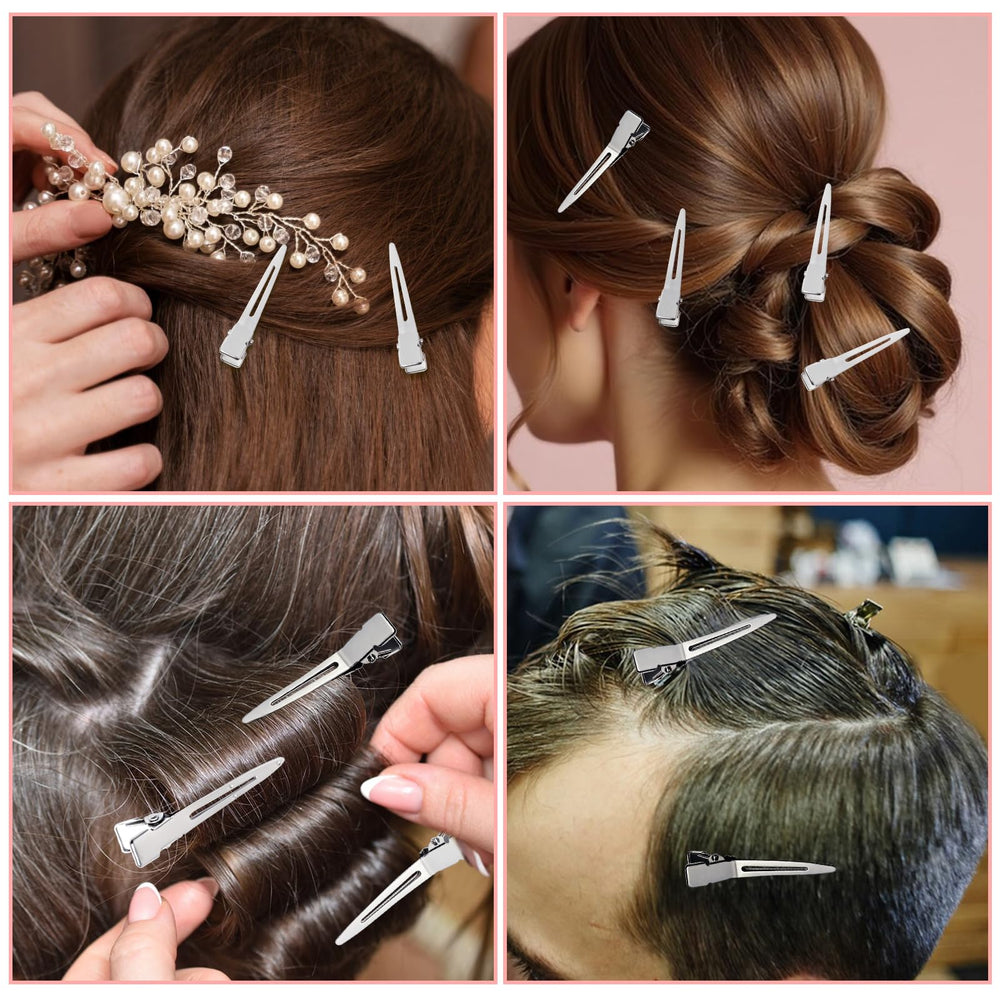 SBYURE clips arranged in salon, organized bulk supply for stylists