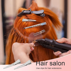 SBYURE clip used on a hair roller, fastens rollers for even sets