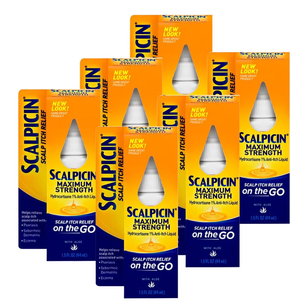 Scalpicin front packaging showing product and benefits for quick identification