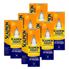 Scalpicin front packaging showing product and benefits for quick identification