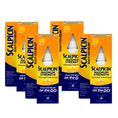 Scalpicin front packaging showing bottle and branding benefit quick identification