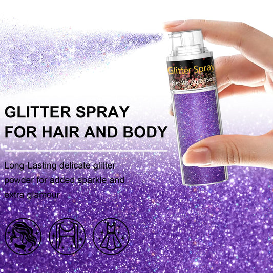 Scarman close-up of ultra-fine glitter texture offering smooth, non-gritty sparkle