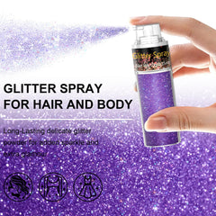 Scarman close-up of ultra-fine glitter texture offering smooth, non-gritty sparkle