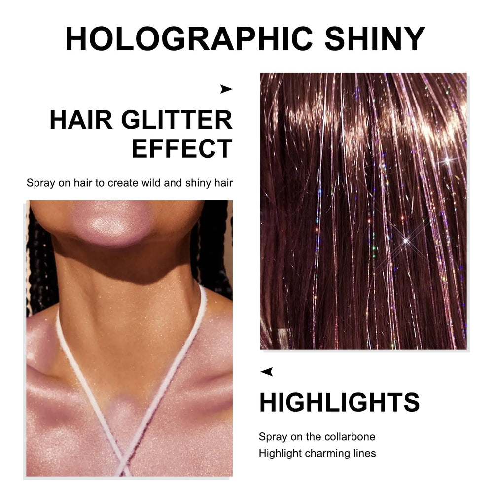 Scarman used for nails and crafts adding precise holographic purple accents