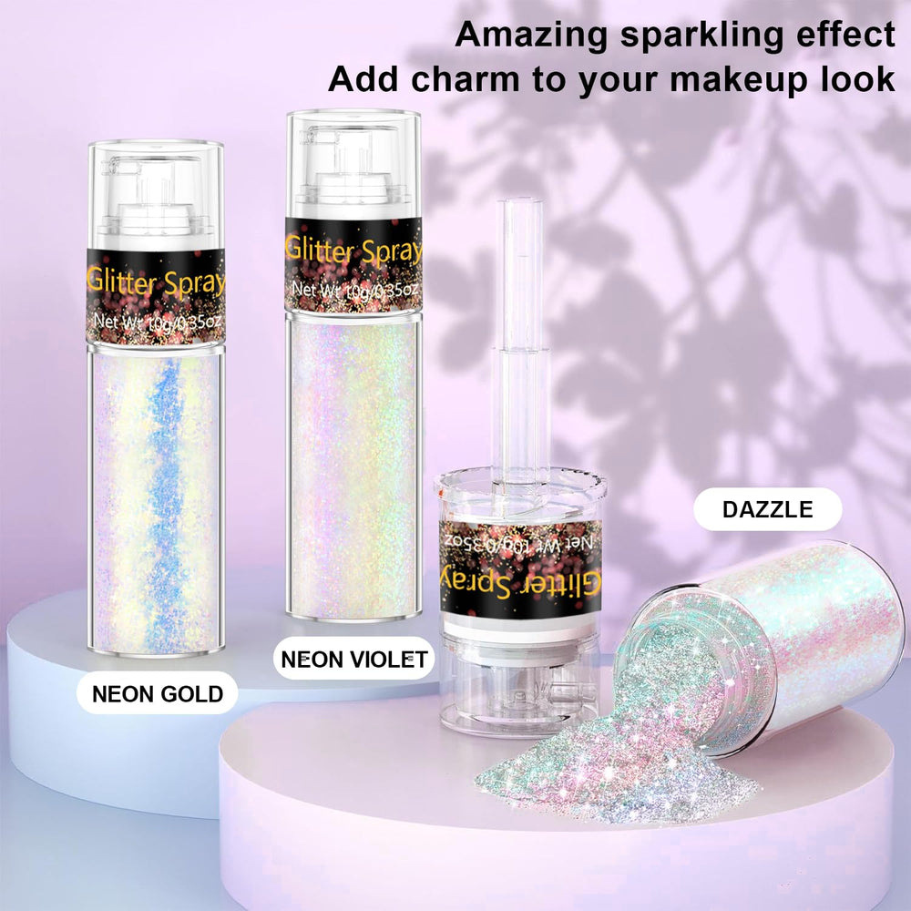 Scarman glitter on shoulder and arm for all-over glow