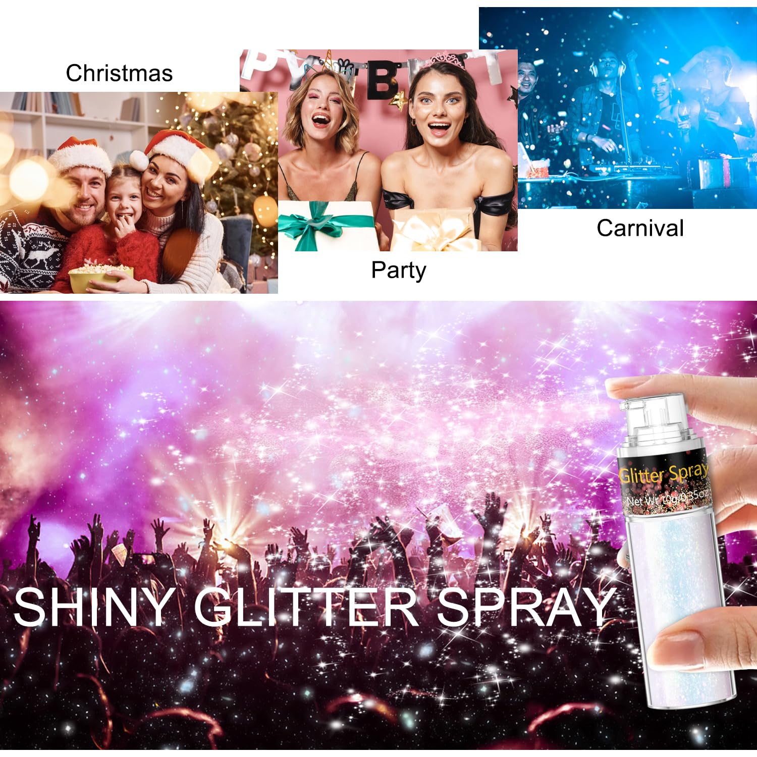 Scarman glitter used in crafts, brightens DIY decorations