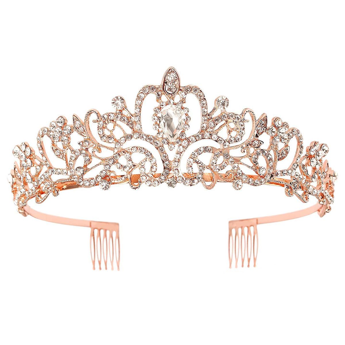 Schmoopy tiara front view showing elegant crown silhouette and sparkle benefit