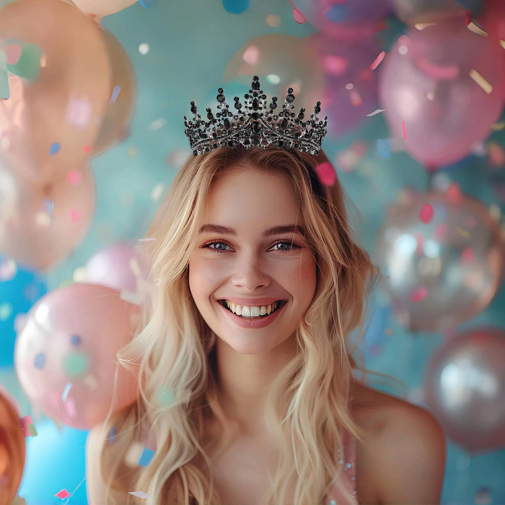 Schmoopy tiara in a party scene showing celebratory, photo-ready impact