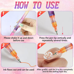 ScontLuy pens on bathroom counter in use showing easy home manicure benefit