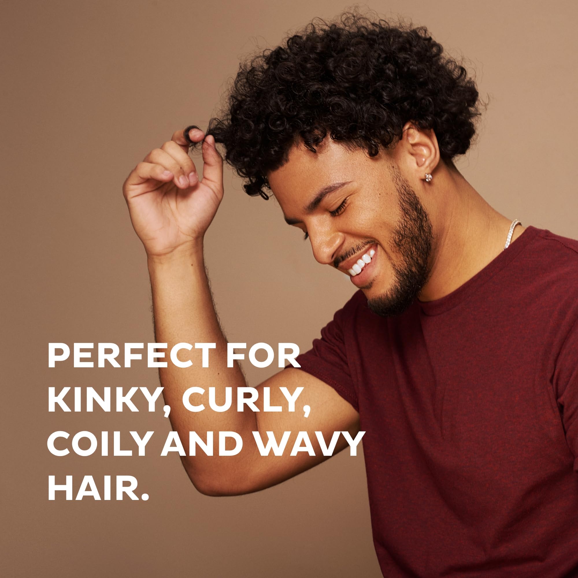 Scotch Porter conditioner on bathroom shelf in routine-ready setting benefit