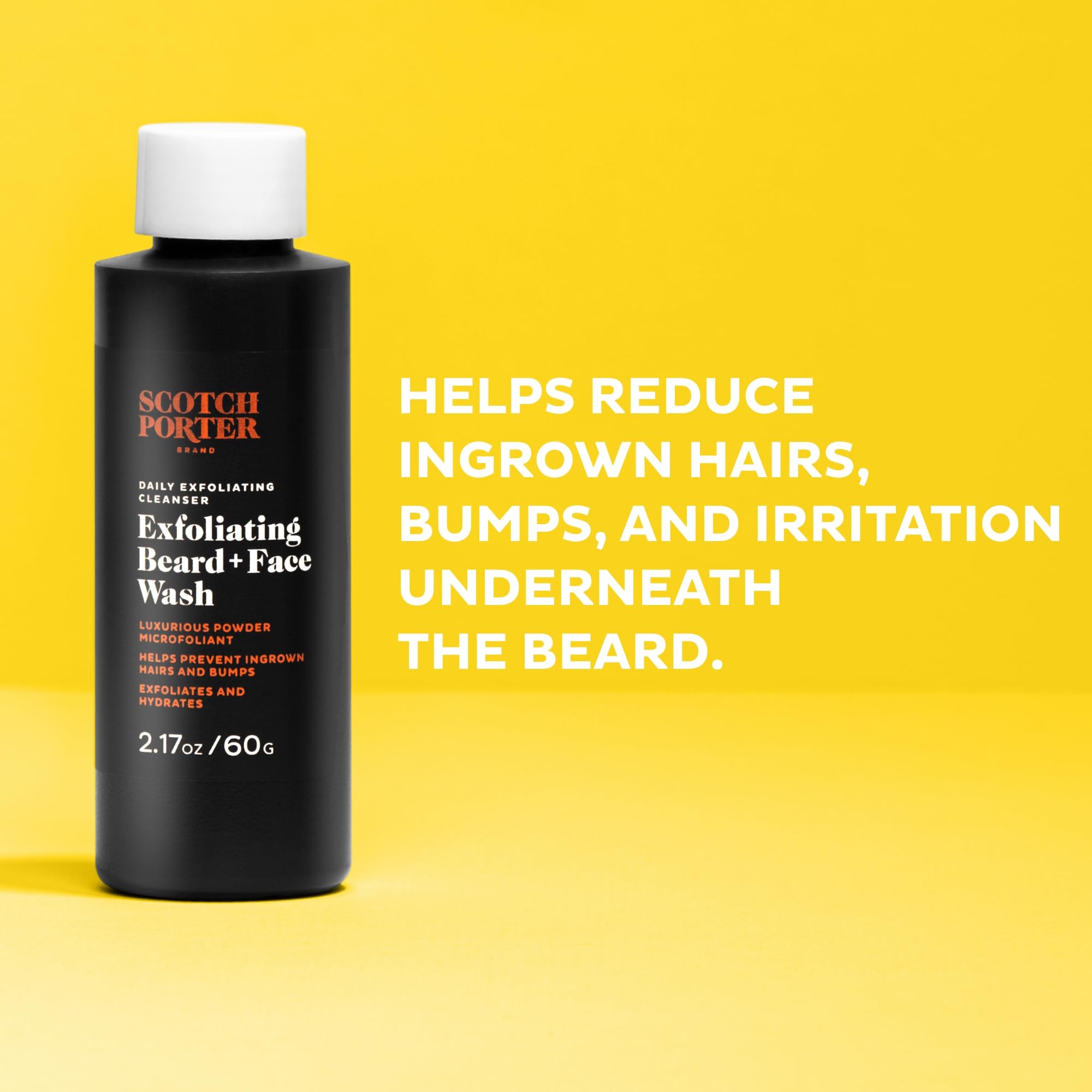 Scotch Porter product label detailing natural ingredients and clean-formula benefits