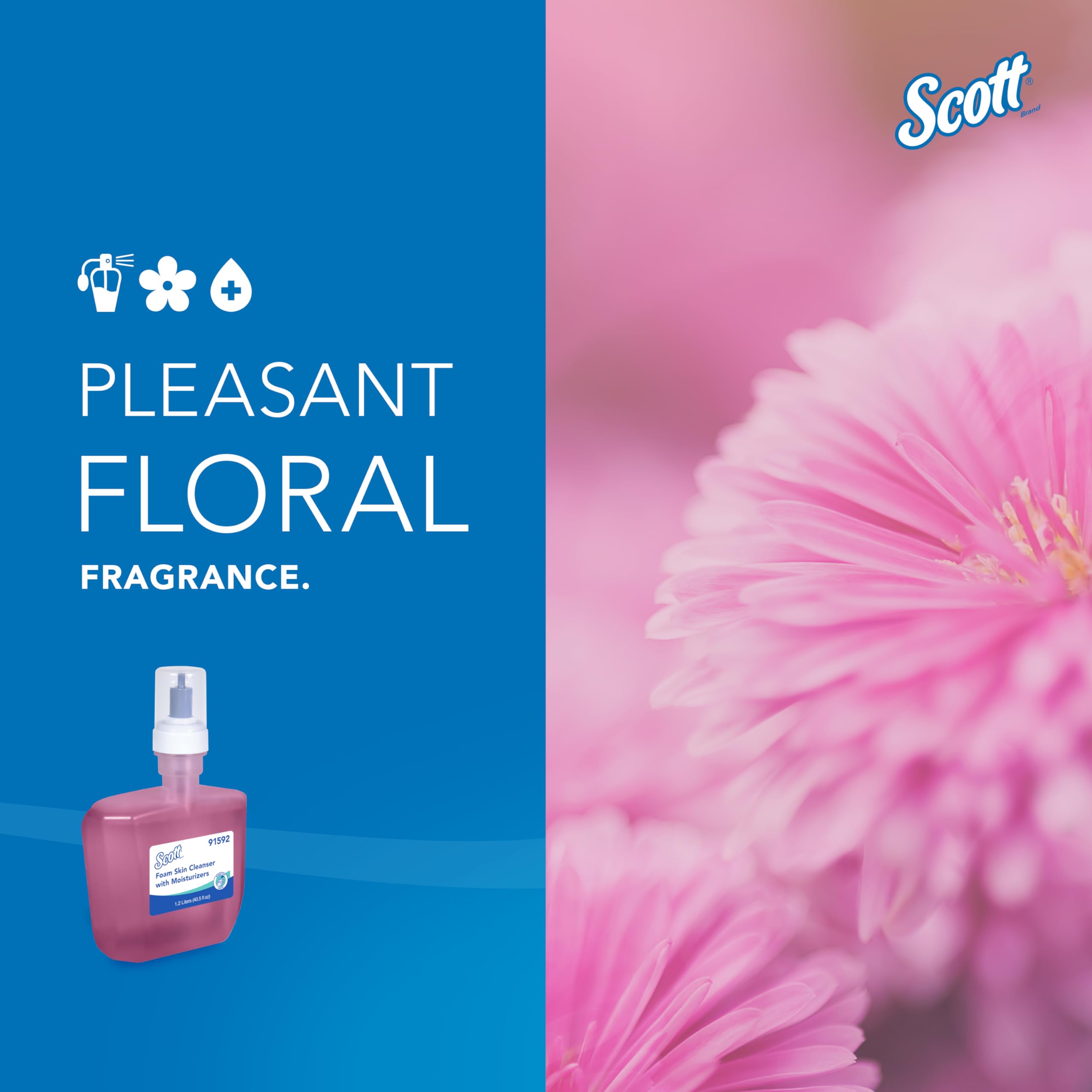 Scott Professional label detail showing compatibility and ingredient clarity benefit
