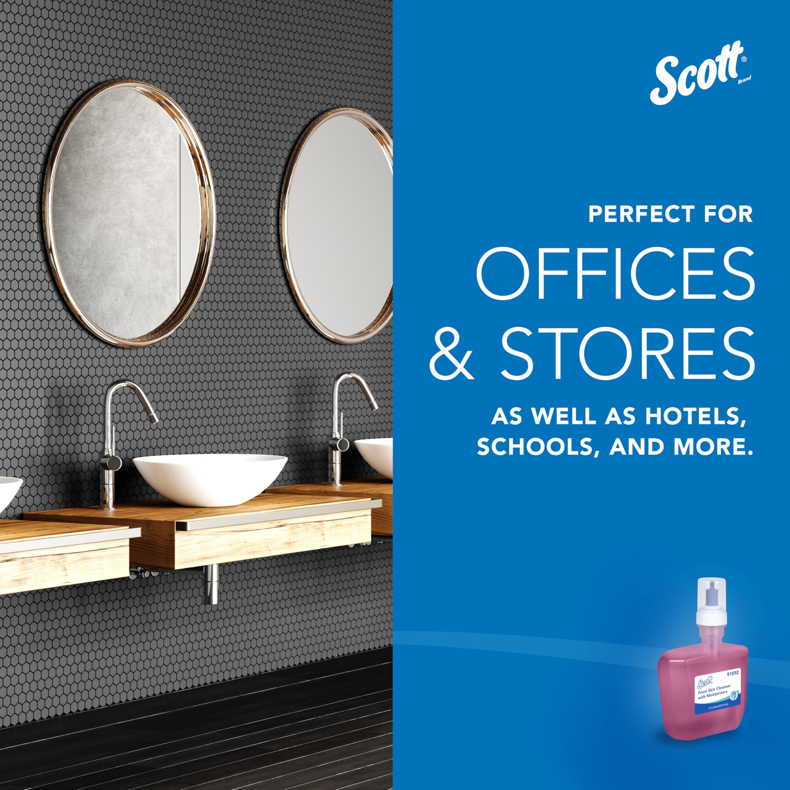 Scott Professional in hotel bathroom conveying pleasant scent and guest comfort
