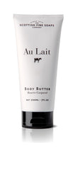 Scottish Fine Soaps Au Lait tube front view showing pack and creamy hydration benefits