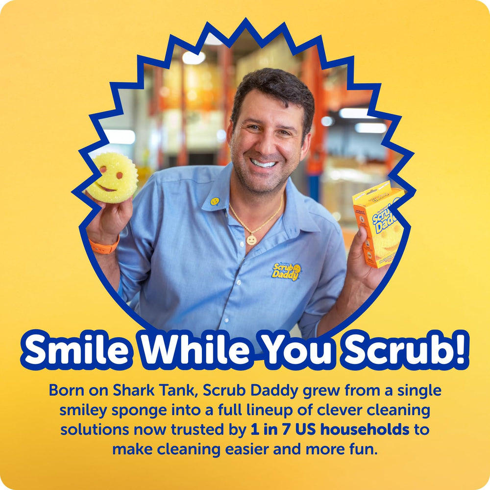 Scrub Daddy bundle in kitchen lifestyle scene for everyday cleaning benefit