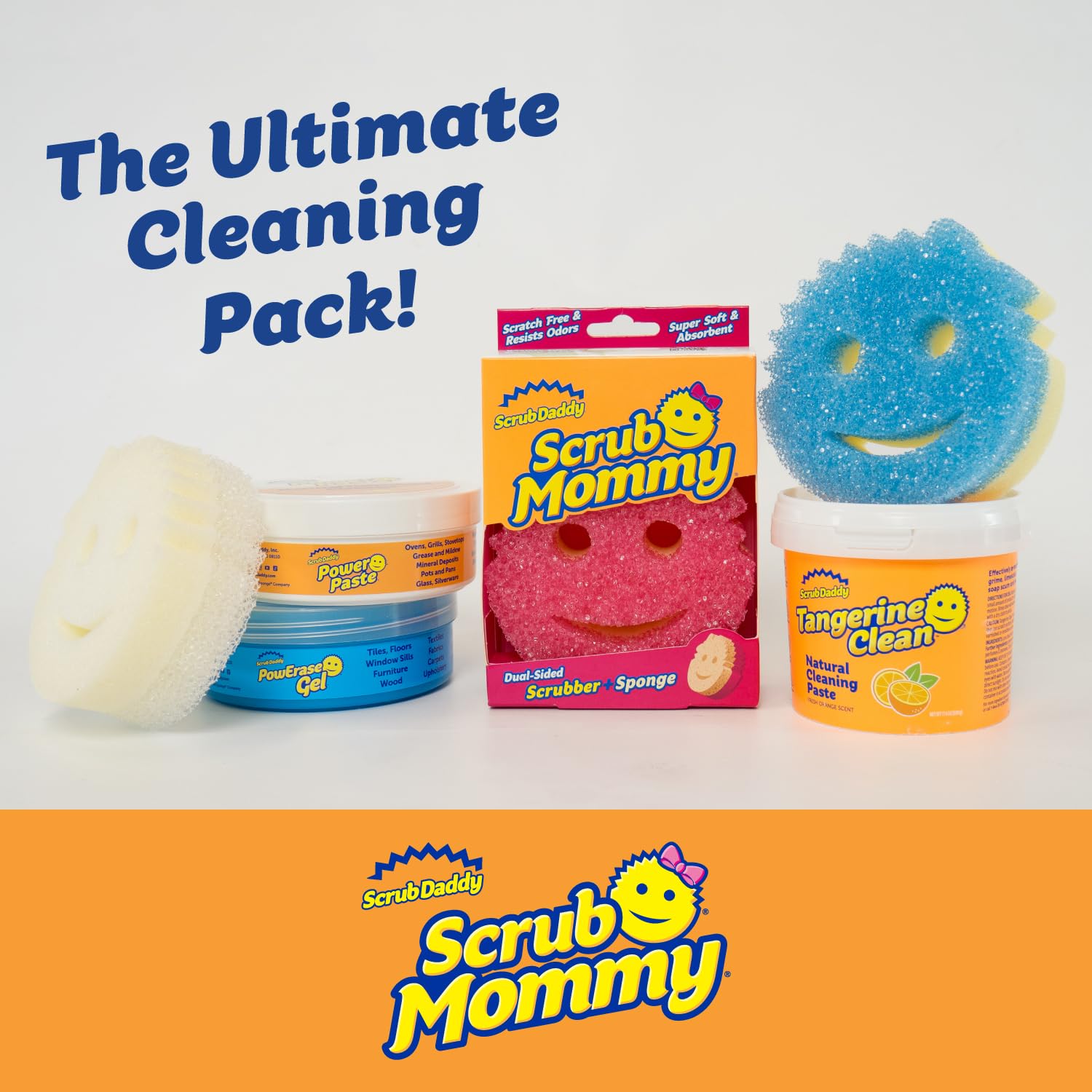 Scrub Daddy pastes close-up displaying texture and application benefit