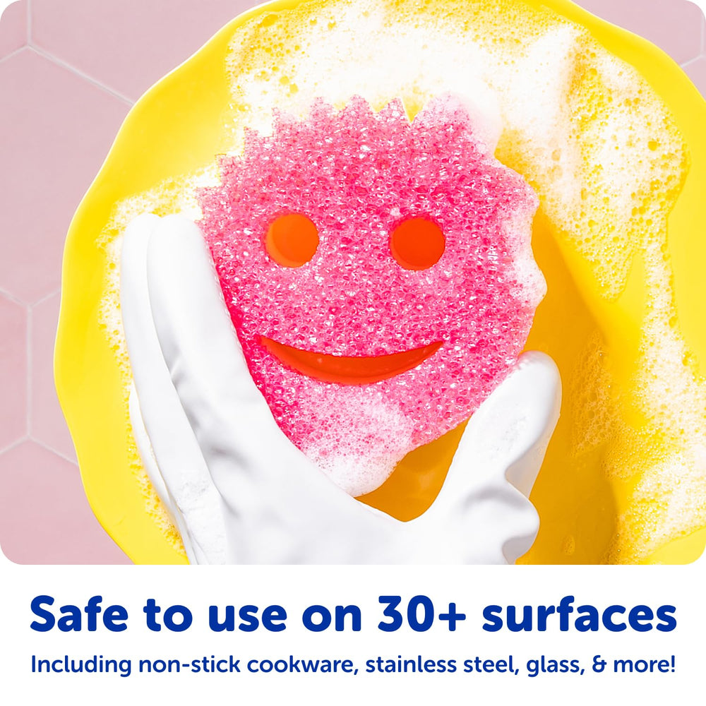 Scrub Daddy Tangerine Clean scrubbing tile delivering eco-friendly abrasion