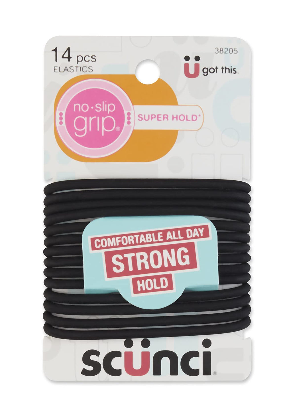 Scunci close-up of gel texture highlighting no-slip grip benefit