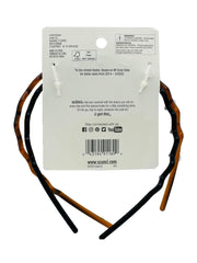 Scunci black headband on light hair providing discreet, neat control