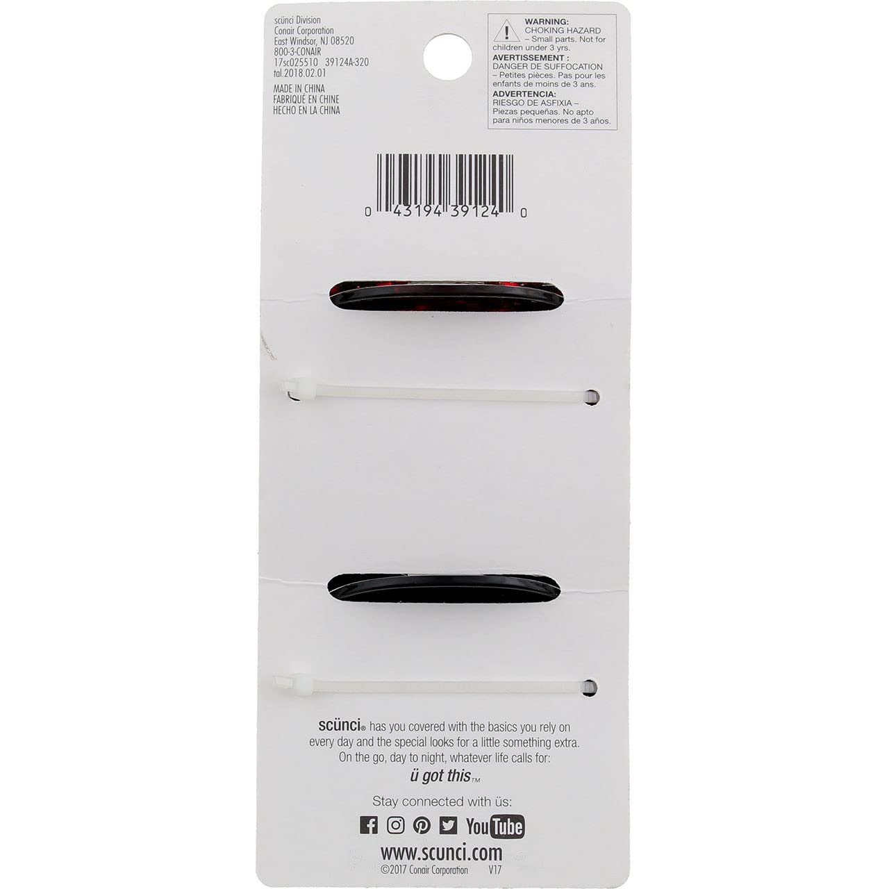 Scunci clip fastening thick hair demonstrating reliable all-day grip