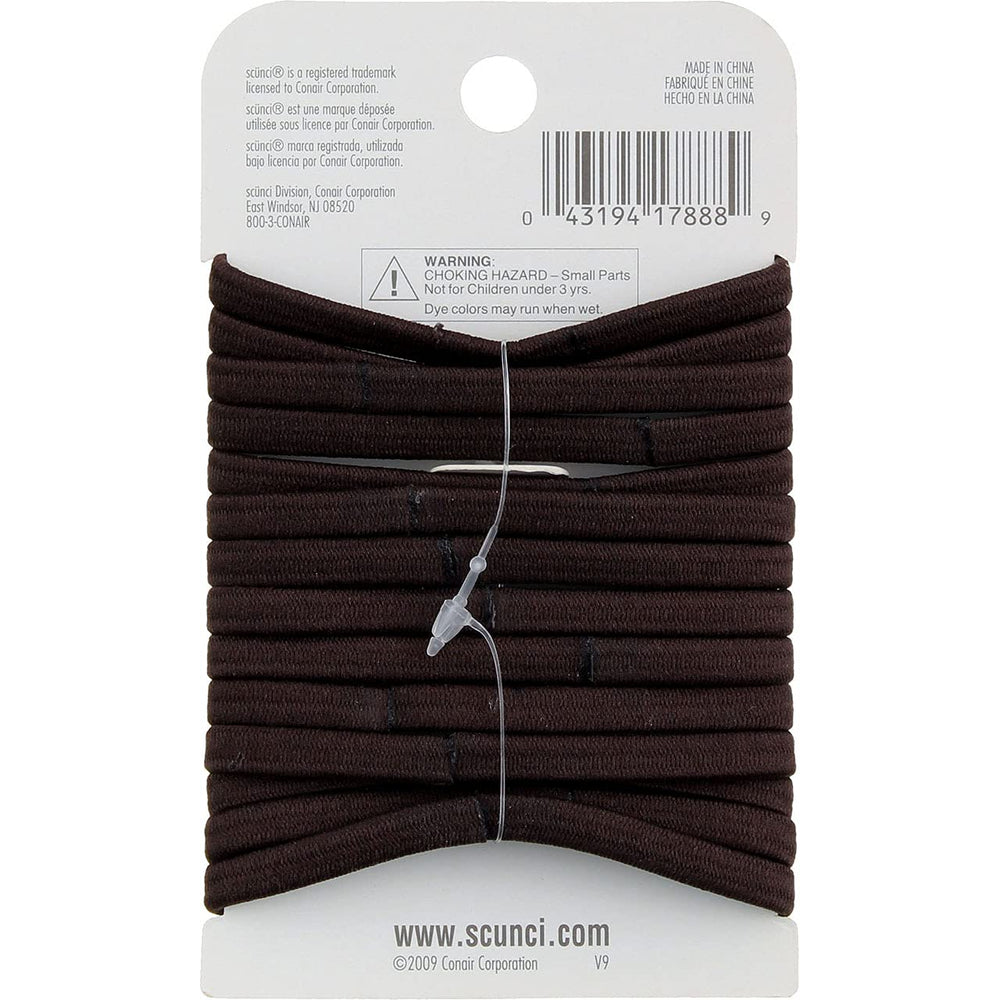 Scunci hair tie securing a high ponytail demonstrating secure, crease-free hold
