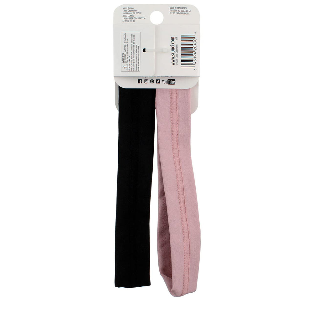 Scunci headwrap in lifestyle use on runner offering secure comfortable hair control