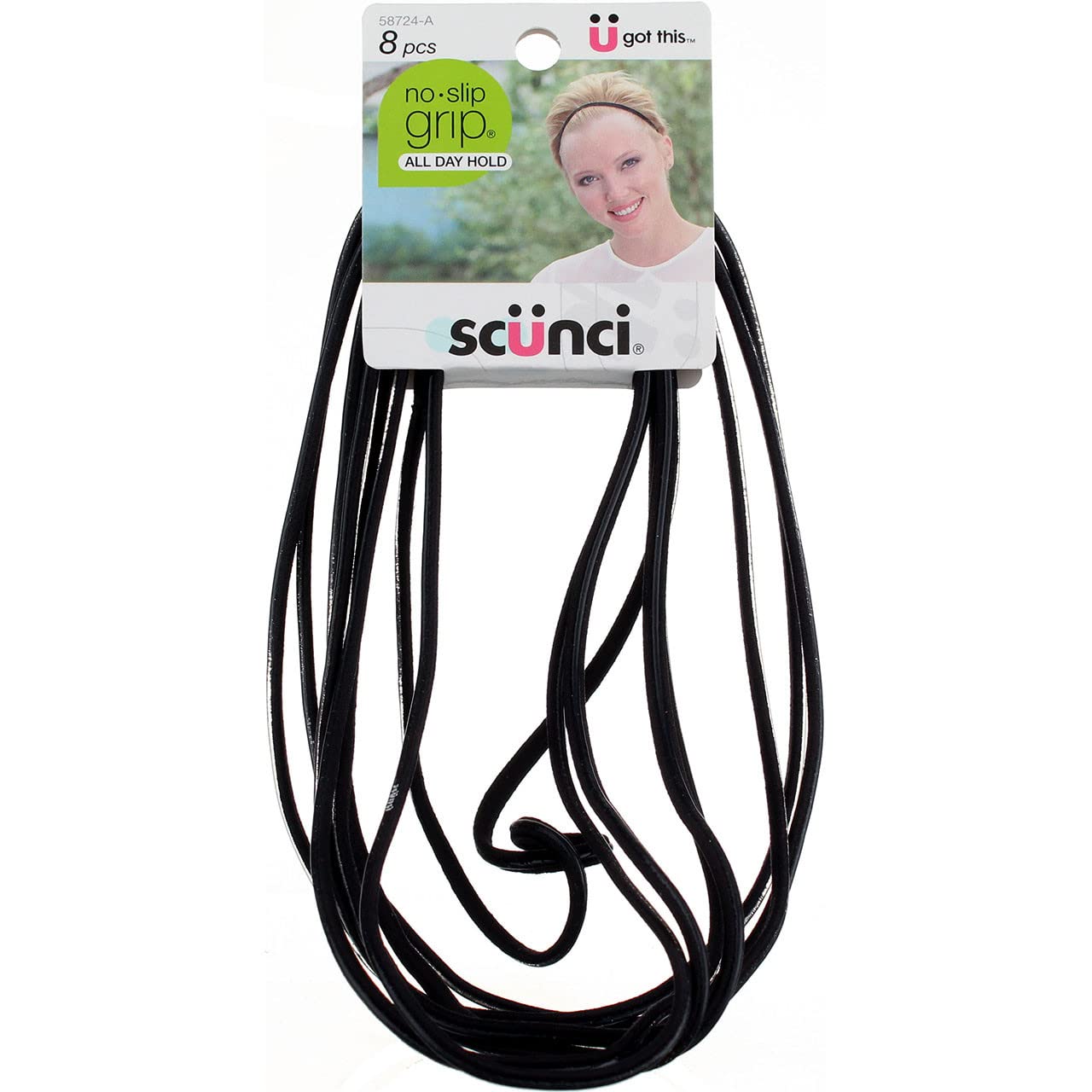 Scunci inner grip closeup highlighting textured surface to prevent slipping and secure hold