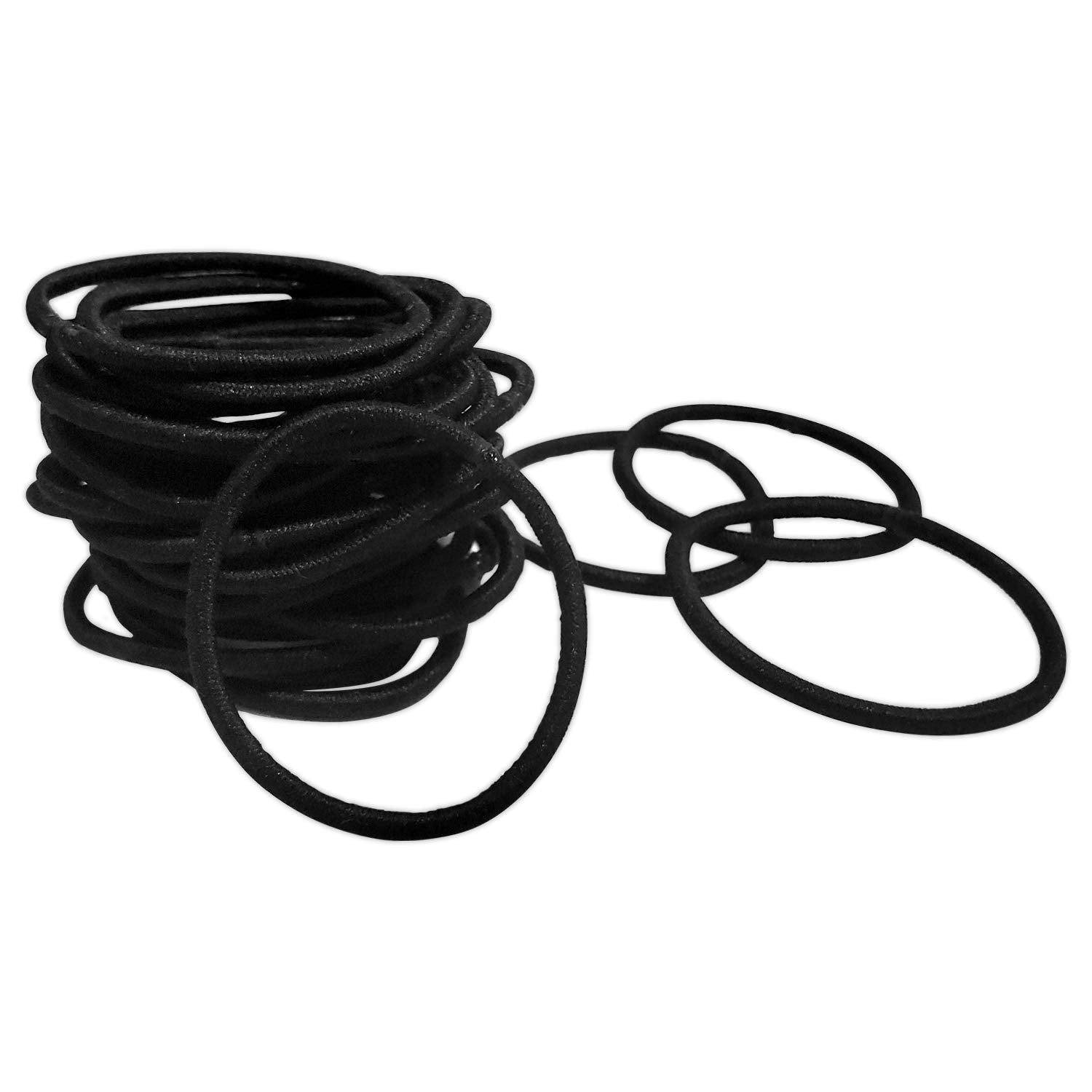 Scunci in-use ponytail securing hair during workout for reliable hold