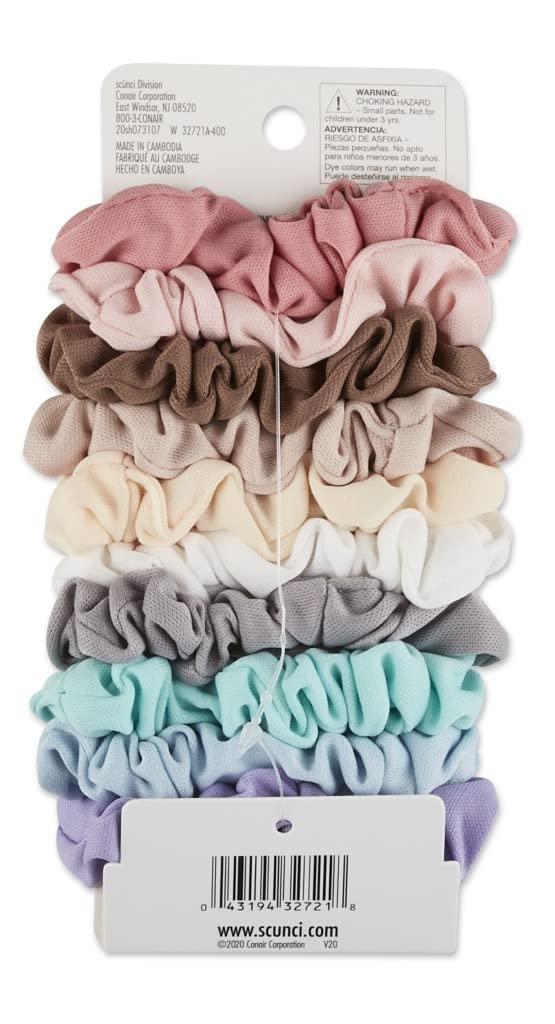 Scunci scrunchie fabric close-up highlighting soft texture and gentle hair protection