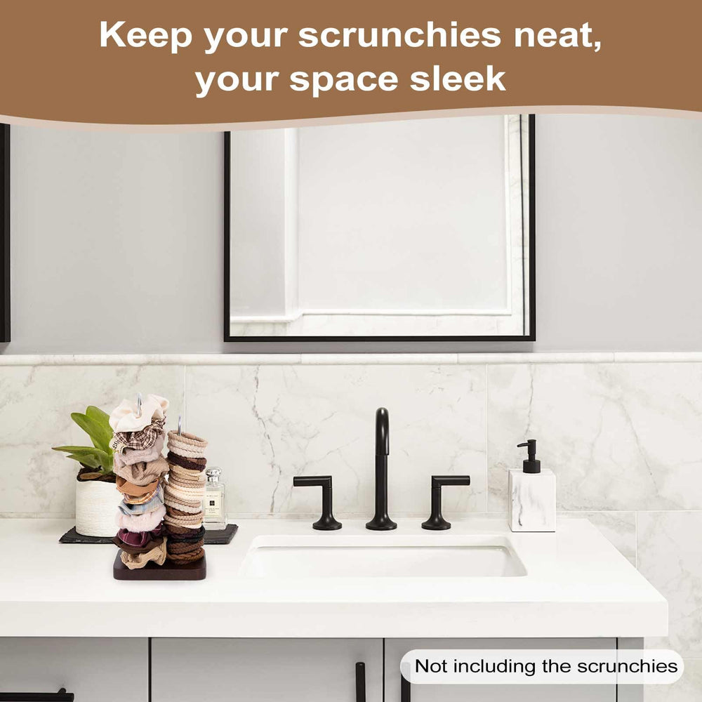 SCUNDA size comparison on vanity demonstrates compact footprint for small spaces