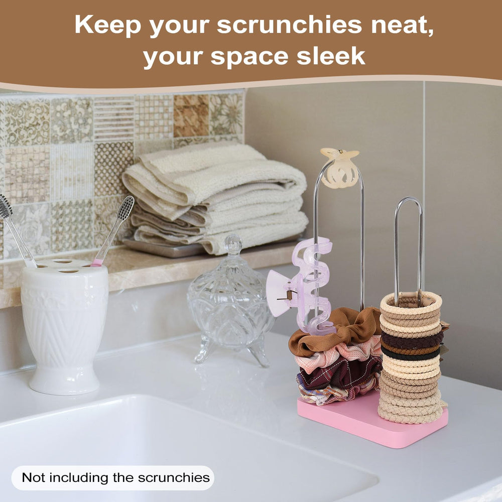 SCUNDA styled in a bathroom setting showing decorative storage and countertop organization benefit