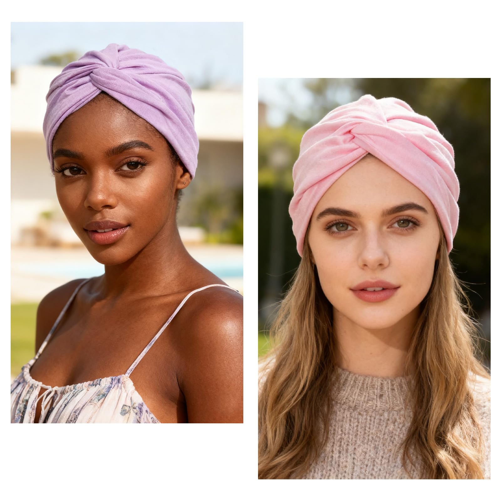 sdfvsdg hand holding turban to show scale and easy-fit benefit