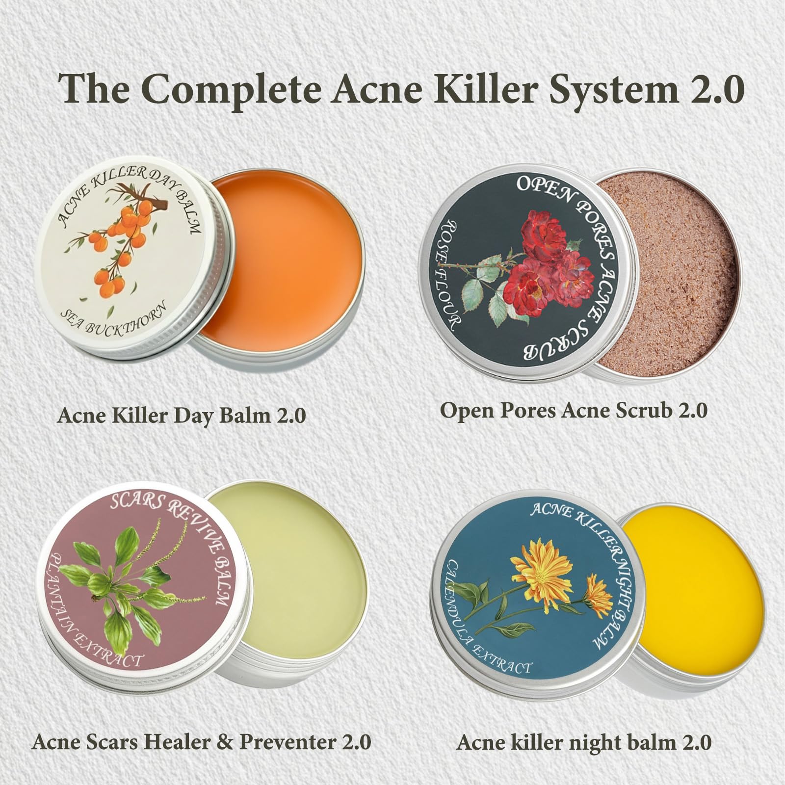 SDXJIOGE sea buckthorn rosehip arnica botanicals highlighting calming power