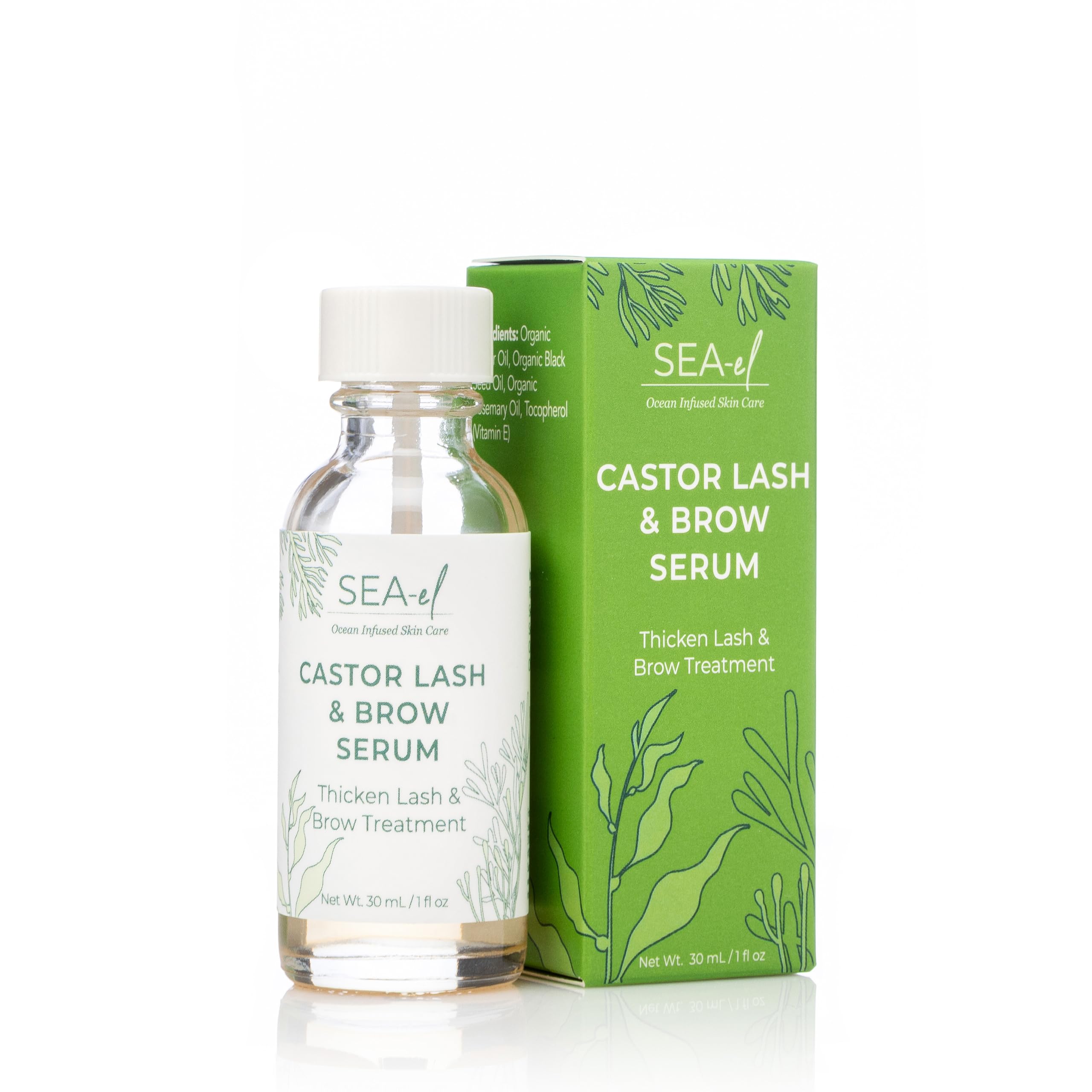 Sea-El bottle on bathroom shelf in lifestyle setting signaling daily routine integration