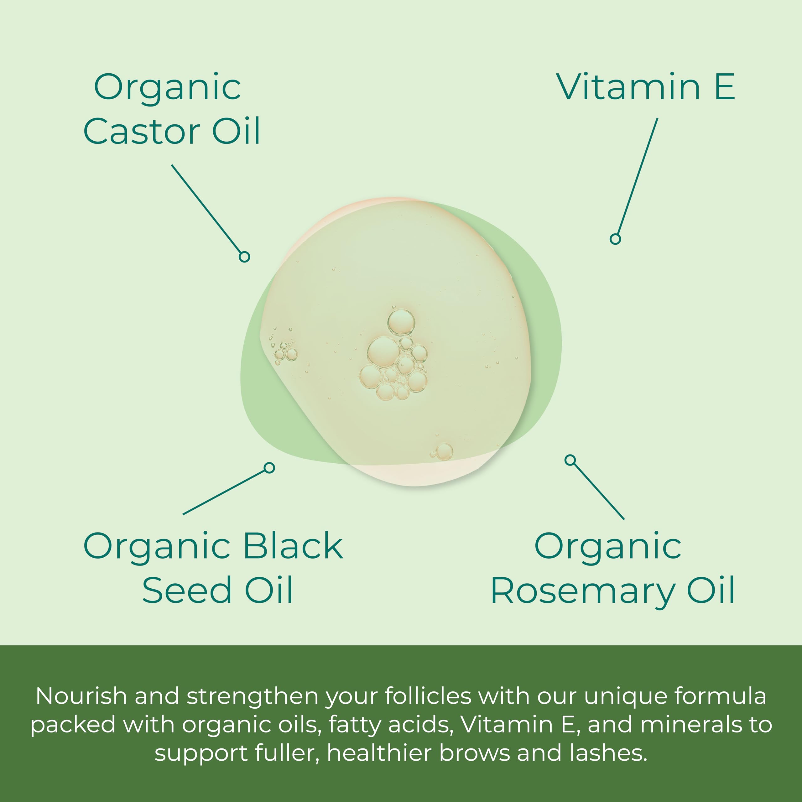 Sea-El oil texture drop on surface highlighting rich castor oil viscosity for conditioning