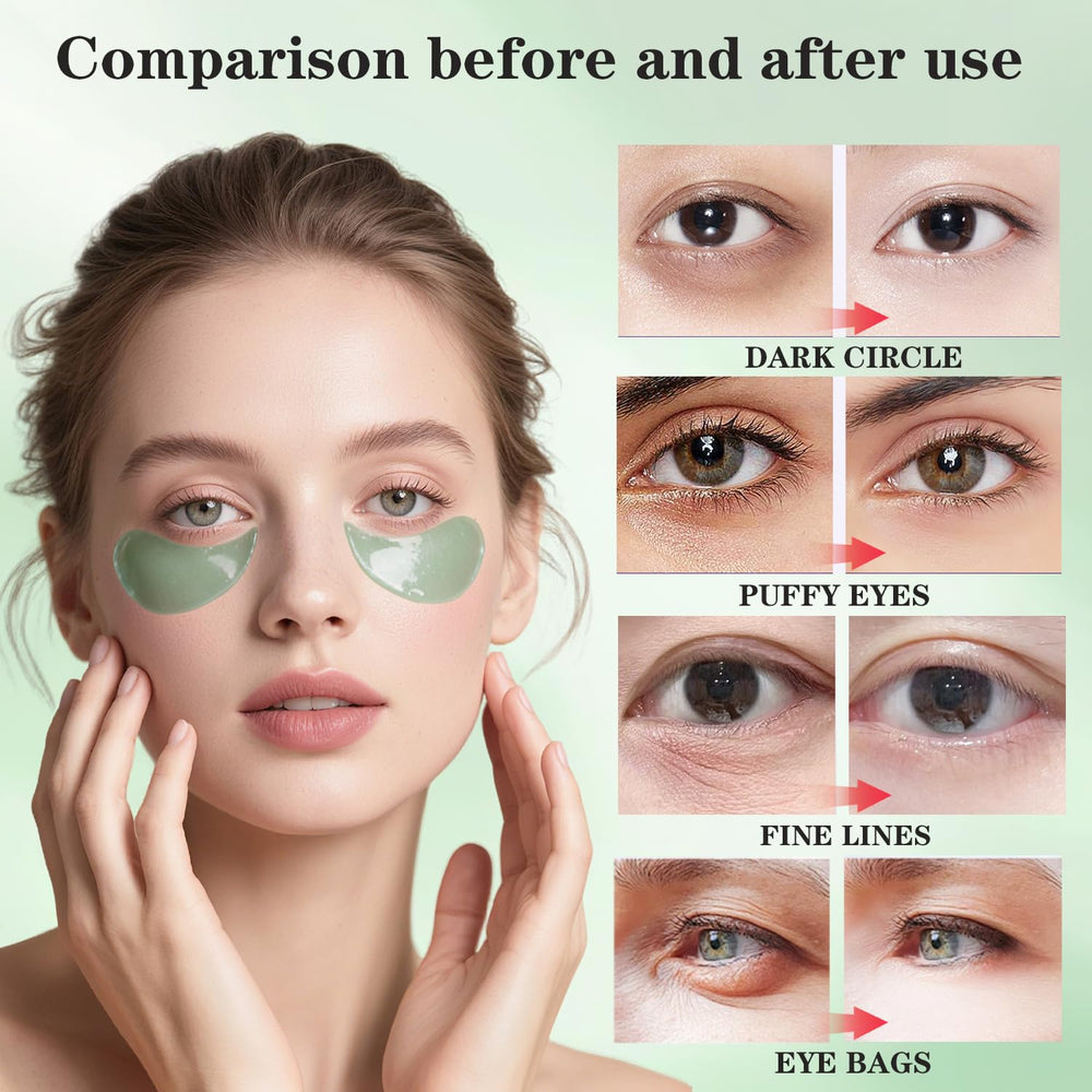 SEACICO applying patch under eye to reduce puffiness and hydrate