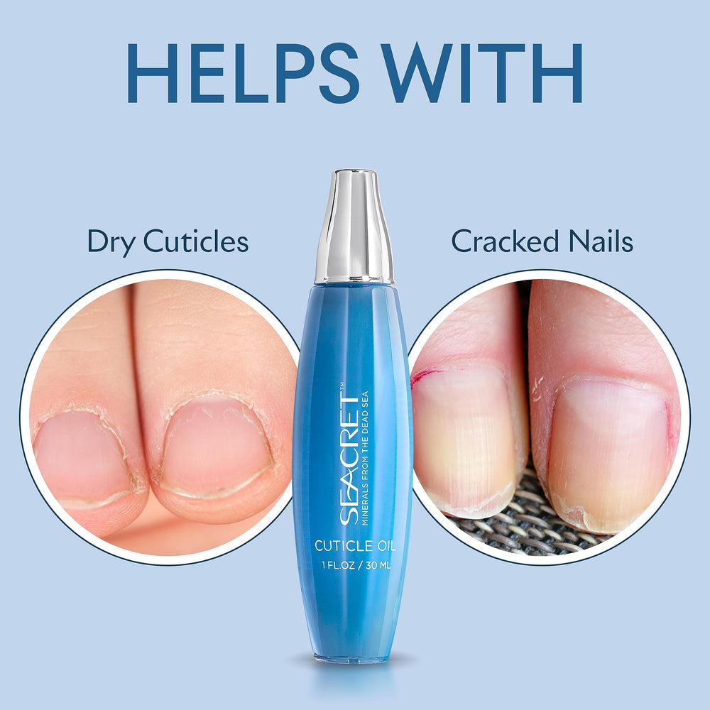 SEACRET 30 ml bottle held in hand to show size and portability benefits