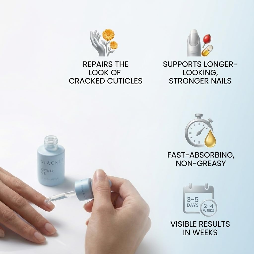 SEACRET bottle in hand showing true scale and travel-friendly size benefit
