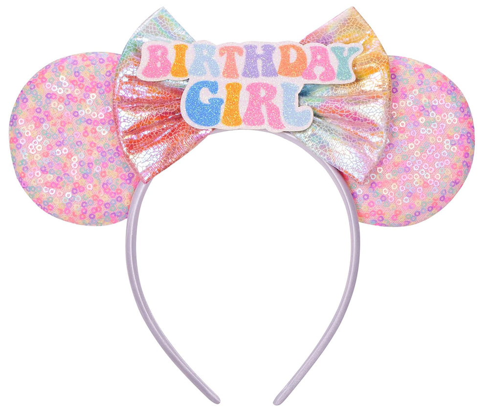 Seamoy front view pink sequin ears showing vibrant party-ready look