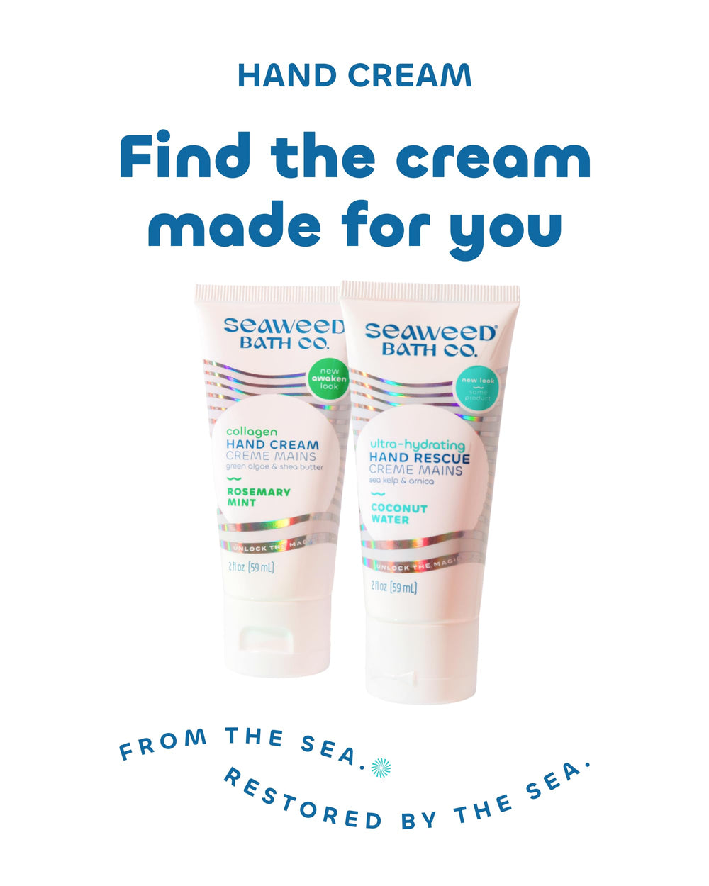 Seaweed Bath Co. jojoba and kelp flatlay showcasing natural nourishing ingredient benefit