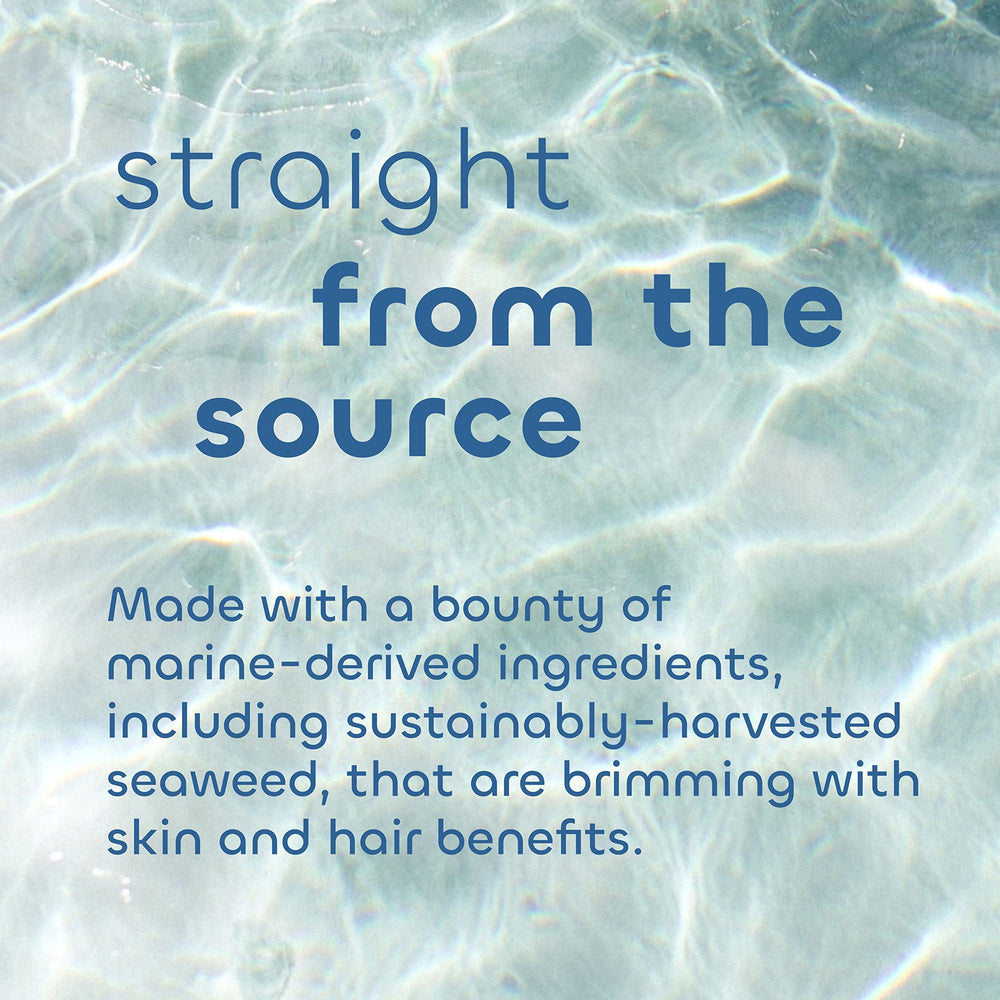 Seaweed Bath Co conditioner placed on bathroom shelf showing how it fits into daily routine