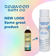 Seaweed Bath Co conditioner texture on hand dispensed to show creamy hydration and ease of use