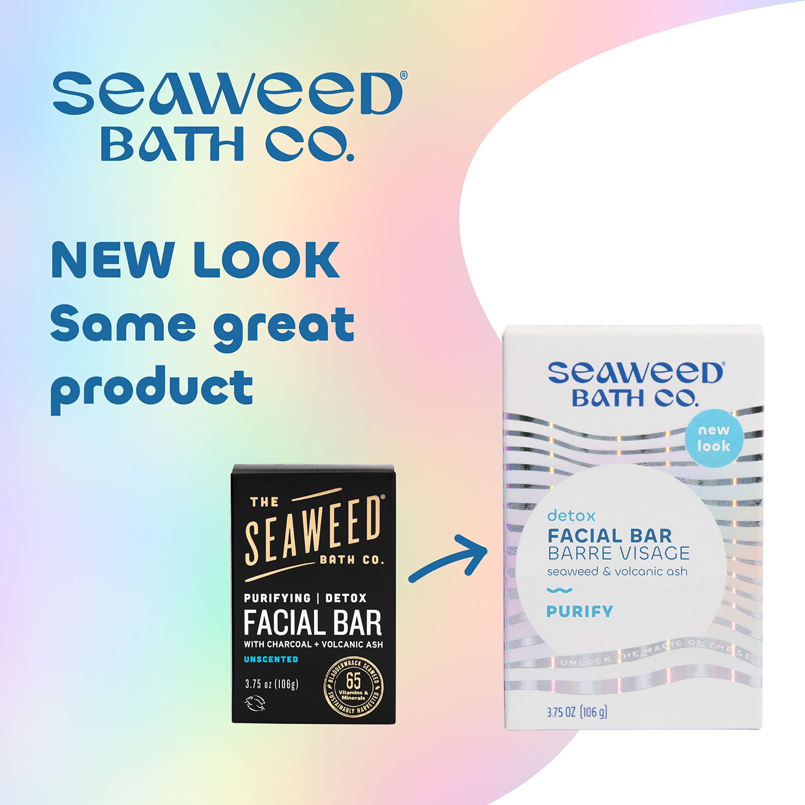 Seaweed Bath Co. close-up of bar texture showing gentle exfoliation benefit