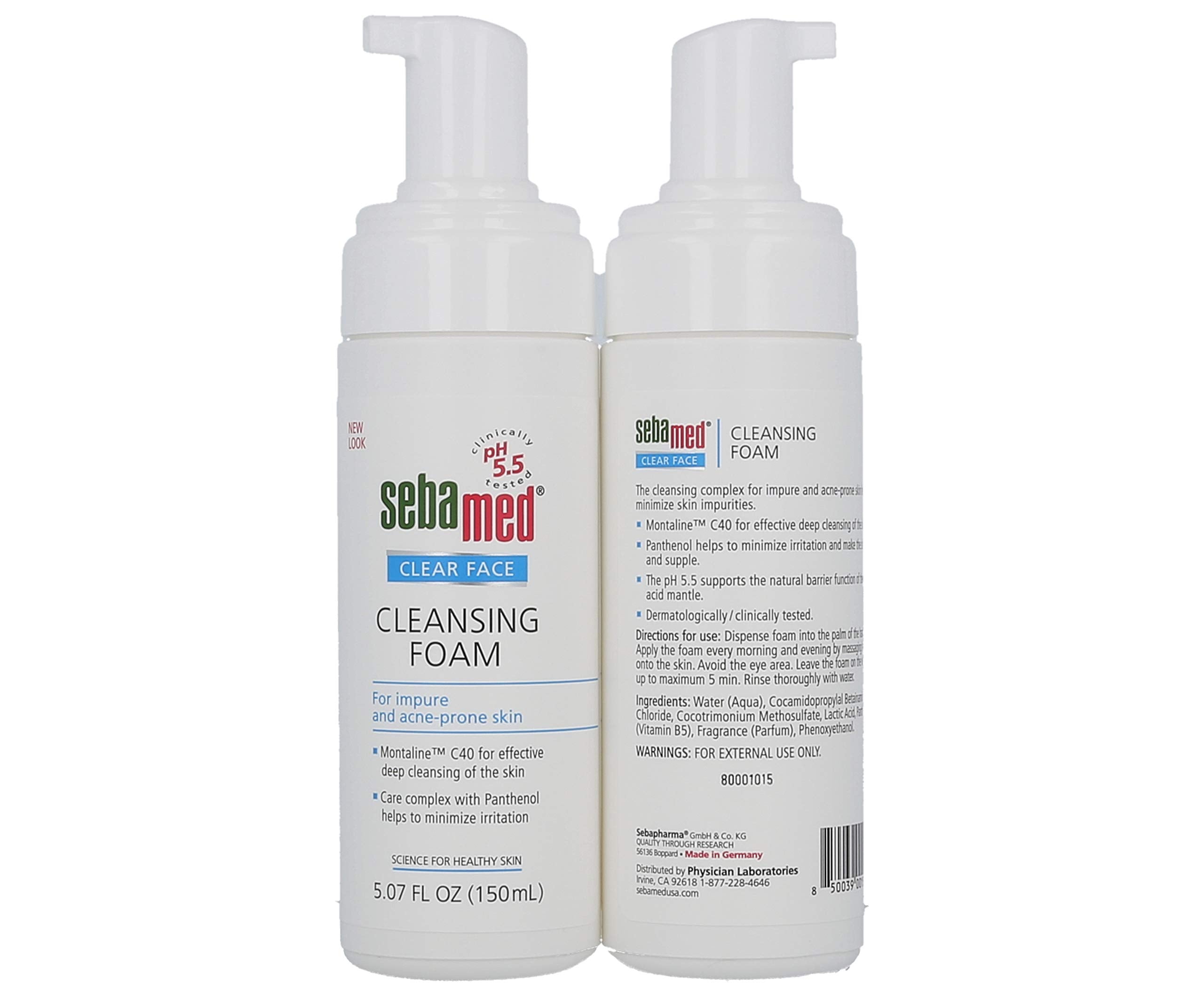 SEBAMED foam texture close-up illustrating gentle lather and cleansing