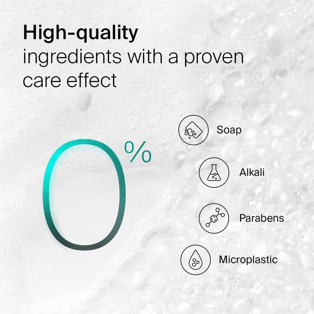 SEBAMED label ingredients detail showcasing pH 5.5 formulation benefits