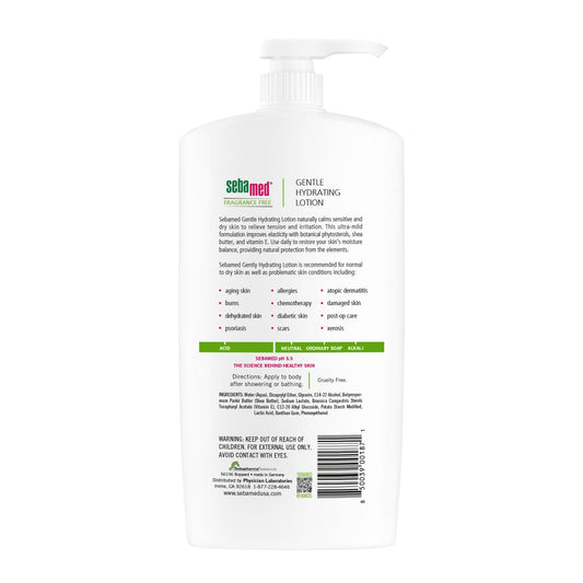SEBAMED pump dispensing lotion for easy family use and convenience